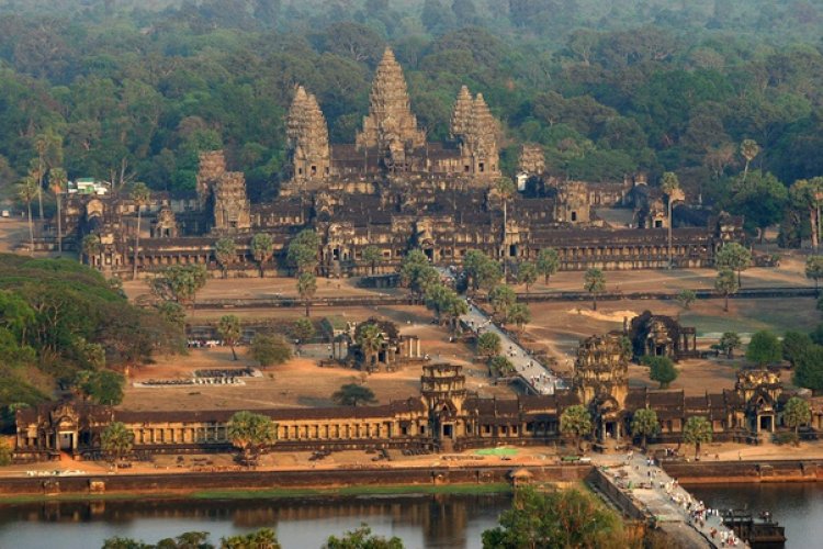The largest religious structure in the world is Angkor Wat, a Hindu Temple in Cambodia built near the end of the 11th century.
