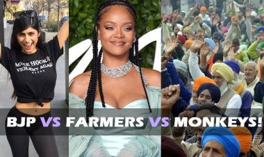 BJP vs farmers vs monkeys!